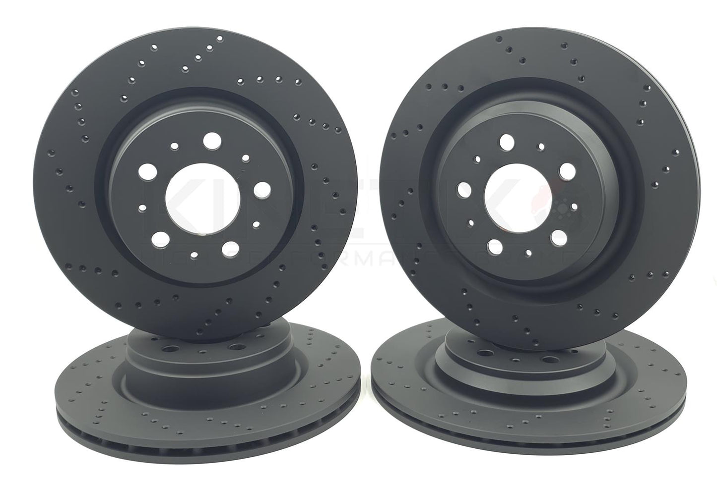 FOR TESLA MODEL 3 (5YJ3) DRILLED FRONT REAR BRAKE DISCS APEC PADS 320mm 335mm
