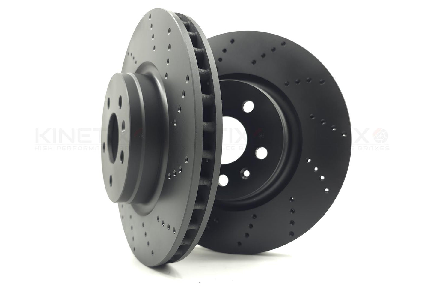 FOR TESLA MODEL S P90D FRONT DRILLED PERFORMANCE BRAKE DISCS BREMBO PADS 355mm