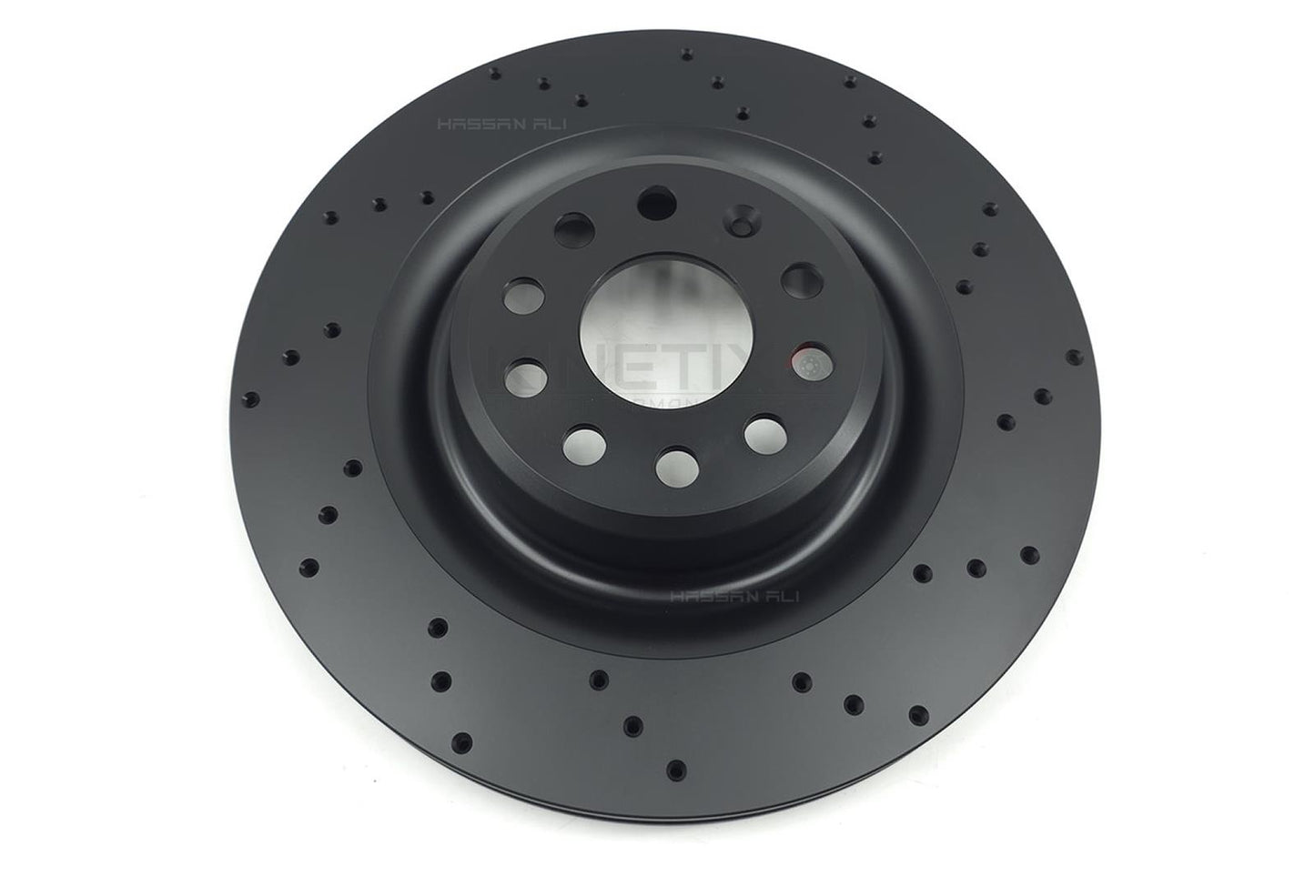 FOR TESLA MODEL S 70 REAR CROSS DRILLED PERFORMANCE BRAKE DISCS PAIR 365mm