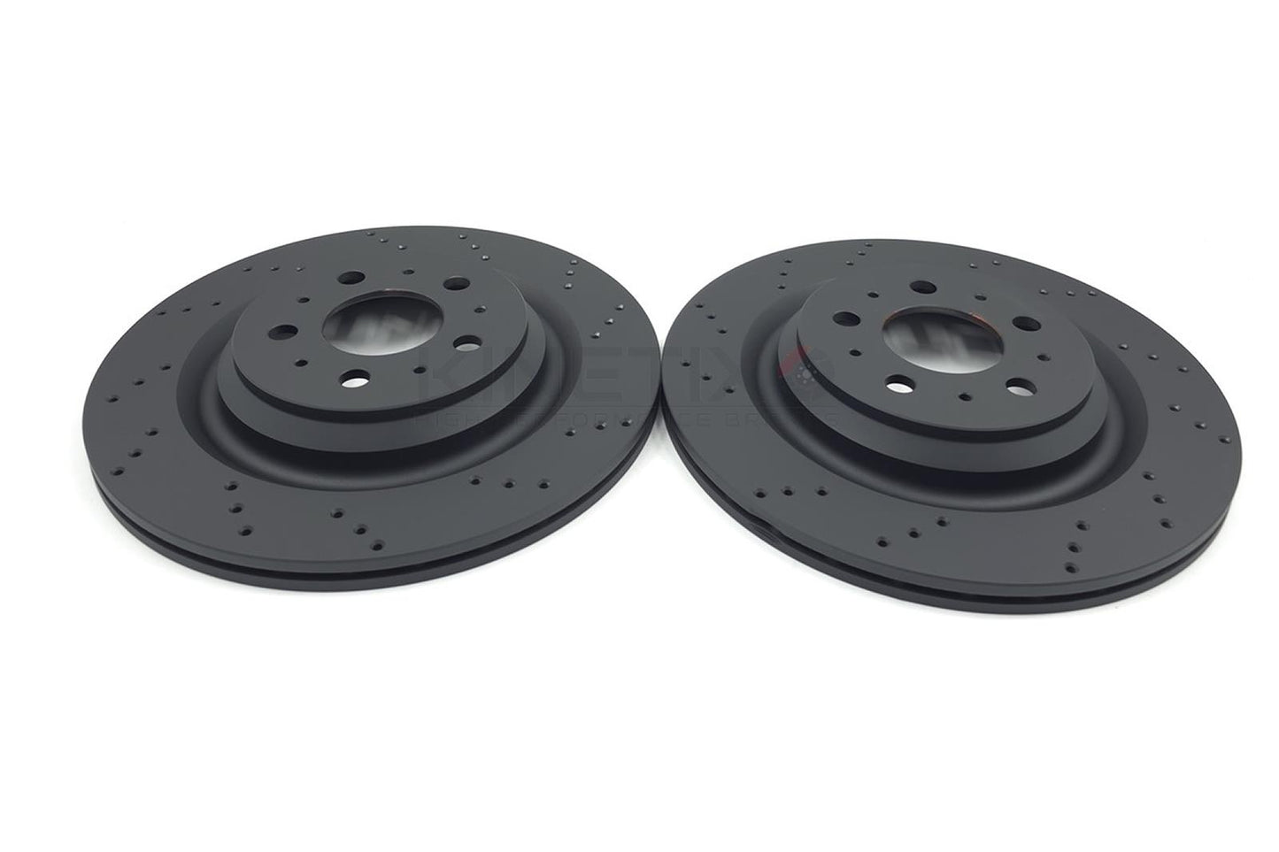 FOR TESLA MODEL 3 (5YJ3) 2017- REAR DRILLED BRAKE DISCS PAIR 335mm X 20mm