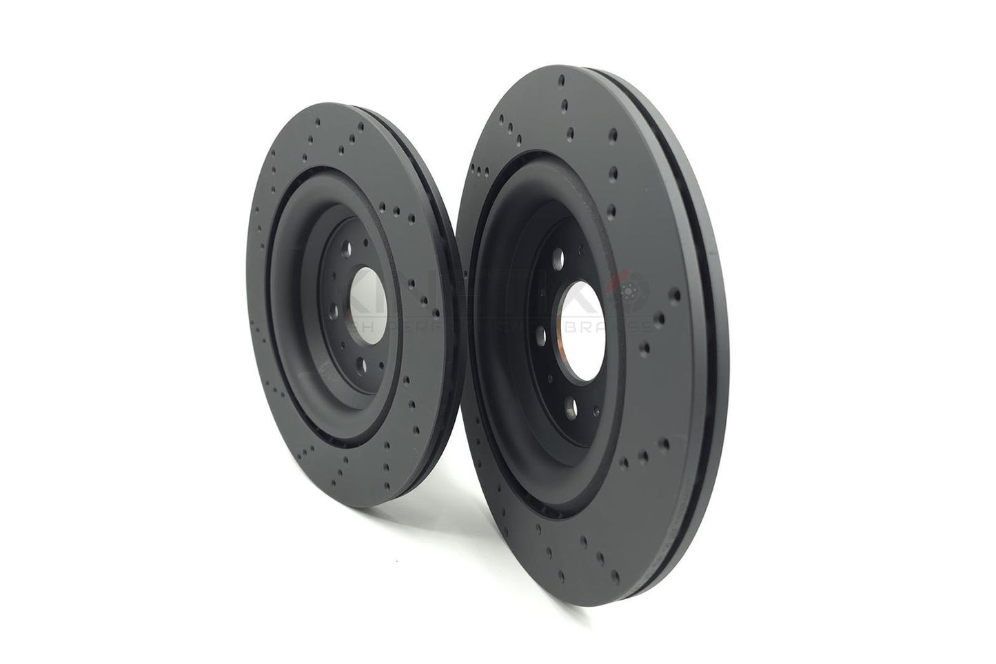 FOR TESLA MODEL 3 (5YJ3) DRILLED FRONT REAR BRAKE DISCS BREMBO PADS 320mm 335mm