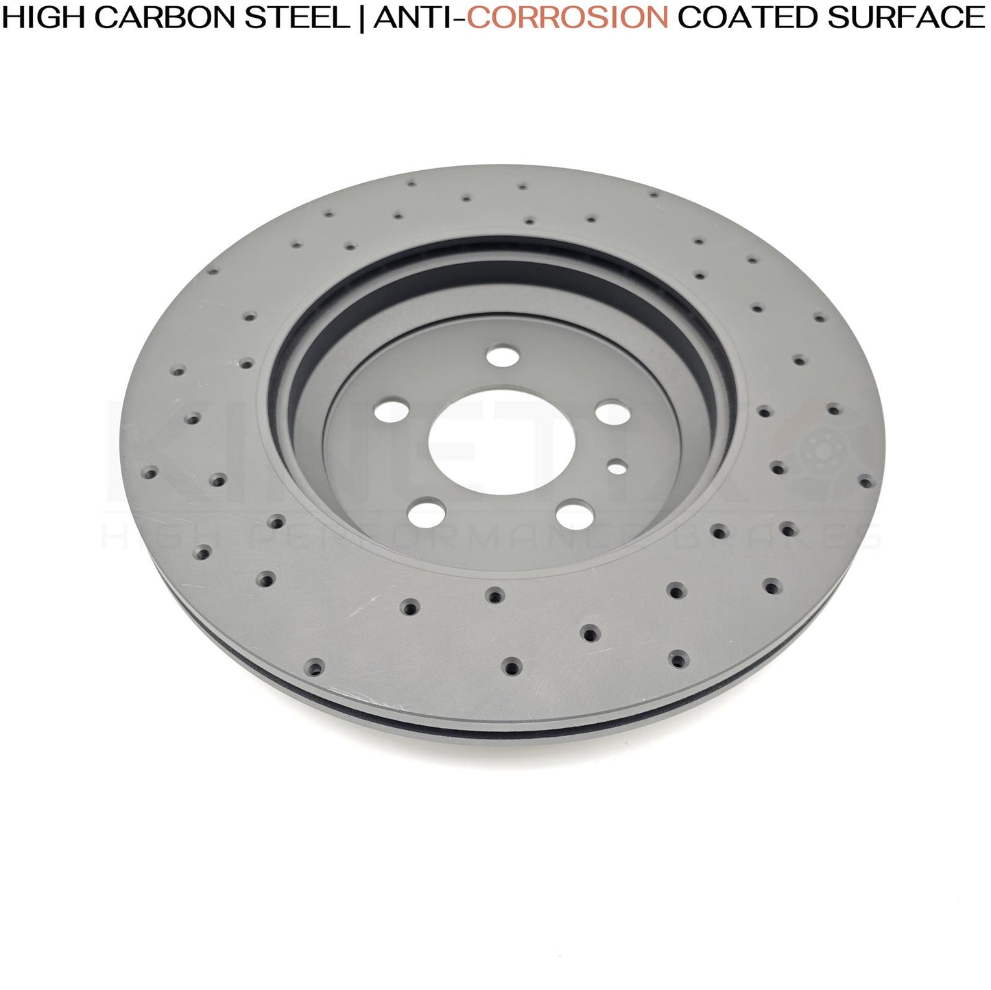 TESLA MODEL 3 PERFORMANCE (5YJ3) 2018- CROSS DRILLED FRONT REAR BRAKE DISCS PADS & FITTING PINS KIT 335mm 355mm