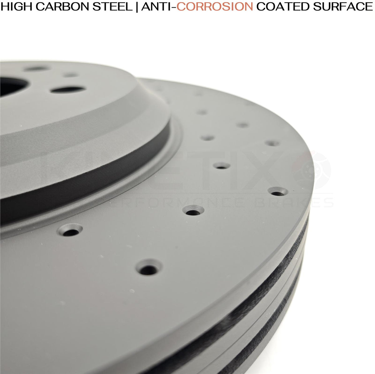 FOR TESLA MODEL 3 PERFORMANCE (5YJ3) 2018- FRONT REAR BRAKE DISCS 335mm 355mm
