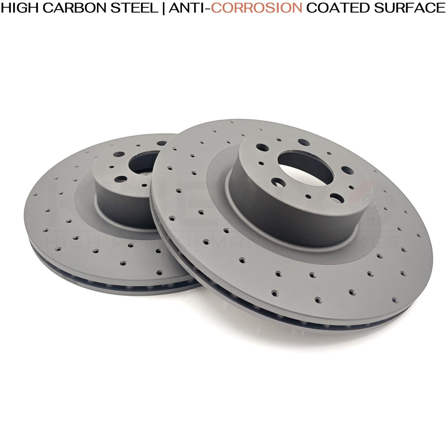 FOR TESLA MODEL Y PERFORMANCE DRILLED FRONT REAR BRAKE DISCS PADS 335mm 335mm