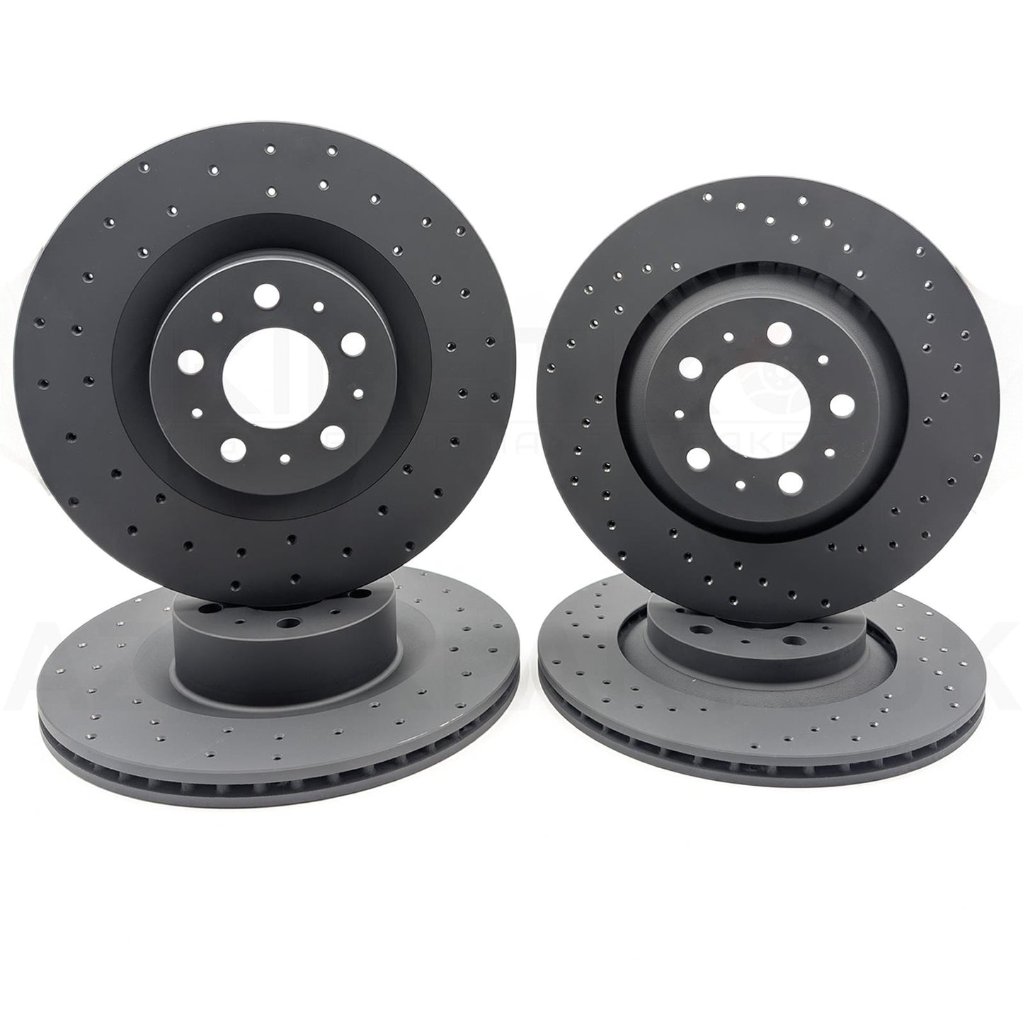 FOR TESLA MODEL Y PERFORMANCE DRILLED FRONT REAR BRAKE DISCS PADS 335mm 335mm