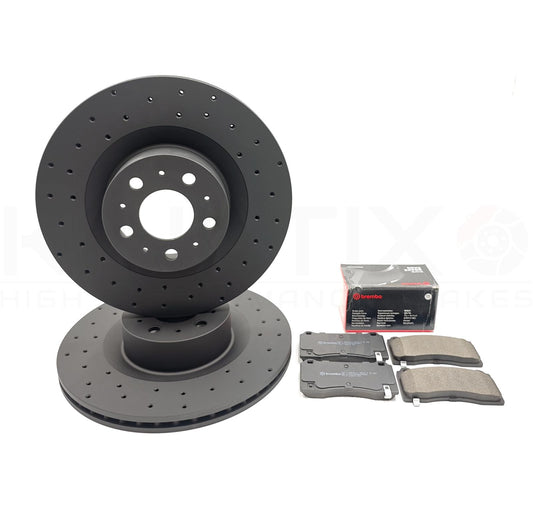 FOR TESLA MODEL Y (5YJY) 2019- FRONT BRAKE DISCS BREMBO PADS 355mm X 25mm