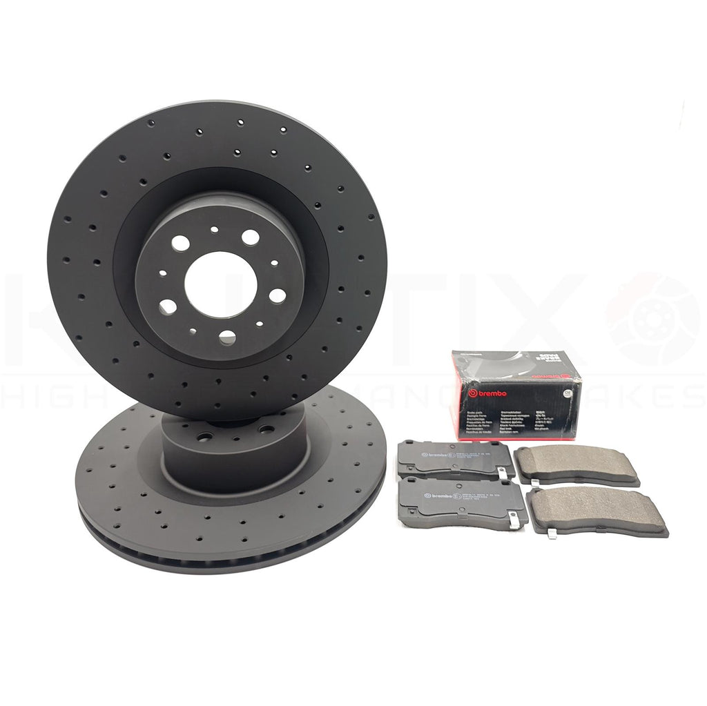 FOR TESLA MODEL Y (5YJY) 2019- FRONT BRAKE DISCS BREMBO PADS 355mm X 25mm