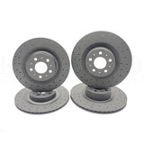 FITS TESLA MODEL Y 2019- FRONT REAR BRAKE DISCS BREMBO PADS 355mm 335mm DRILLED