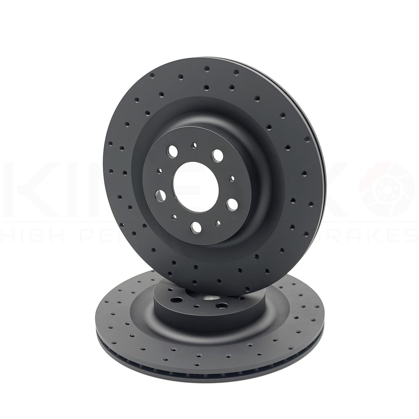FITS TESLA MODEL Y (5YJY) 2019- CROSS DRILLED FRONT REAR BRAKE DISCS 335mm 355mm