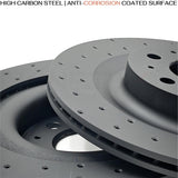 FITS TESLA MODEL Y (5YJY) 2019- CROSS DRILLED FRONT REAR BRAKE DISCS 335mm 355mm