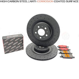 FOR TESLA MODEL Y 2019- REAR BRAKE DISCS CERAMIC RACING PADS 335mm 1188631-00-A