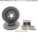 FOR TESLA MODEL Y 2019- (5YJY) REAR BRAKE DISCS BREMBO PADS 335mm 1188631-00-A