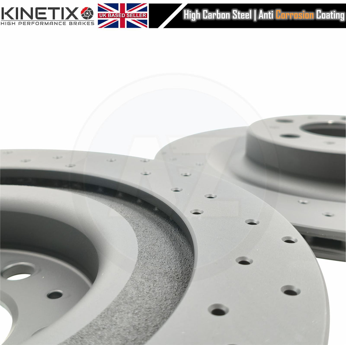 FOR TESLA MODEL Y 2021+ DRILLED FRONT REAR BRAKE DISCS 1188632-00-B 1188612-00-D