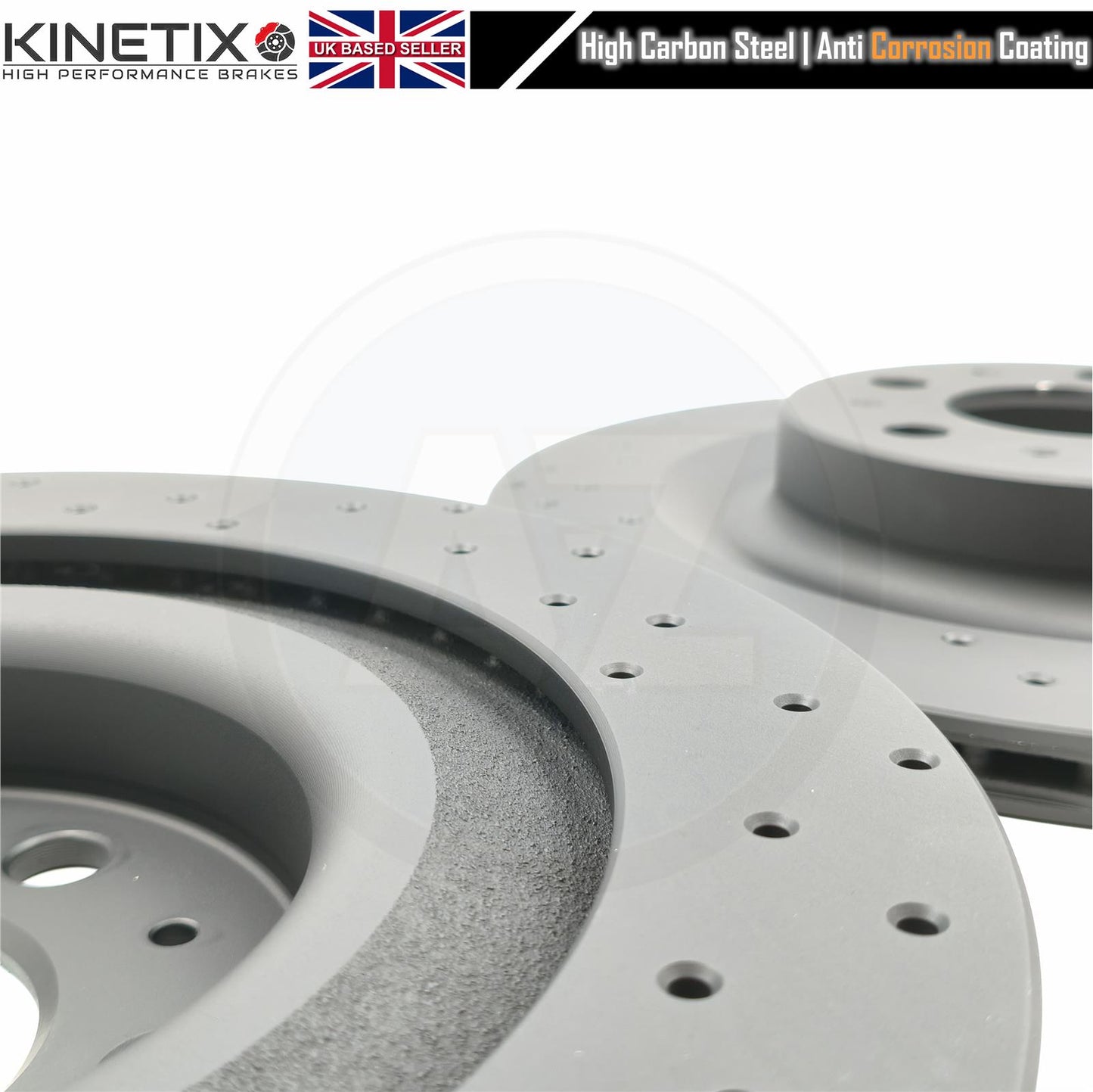 FOR TESLA MODEL Y 2021+ DRILLED FRONT REAR BRAKE DISCS CERAMIC PADS 355mm 335mm