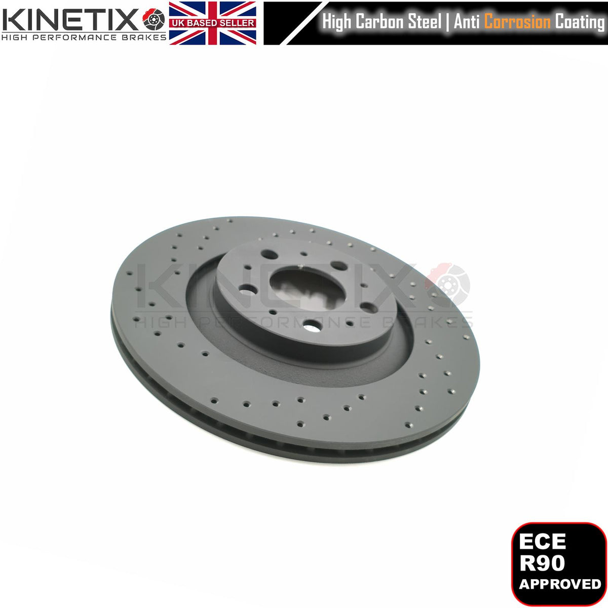 FOR TESLA MODEL Y PERFORMANCE DRILLED FRONT REAR BRAKE DISCS PADS 335mm 335mm