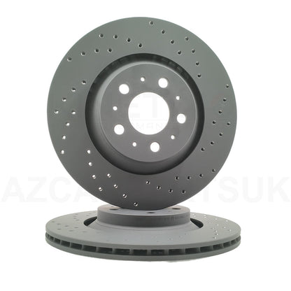 FOR TESLA MODEL Y PERFORMANCE 2019- CROSS DRILLED FRONT REAR BRAKE DISCS 335mm x 22mm 335mm x 25mm 118861101A | 118863699A