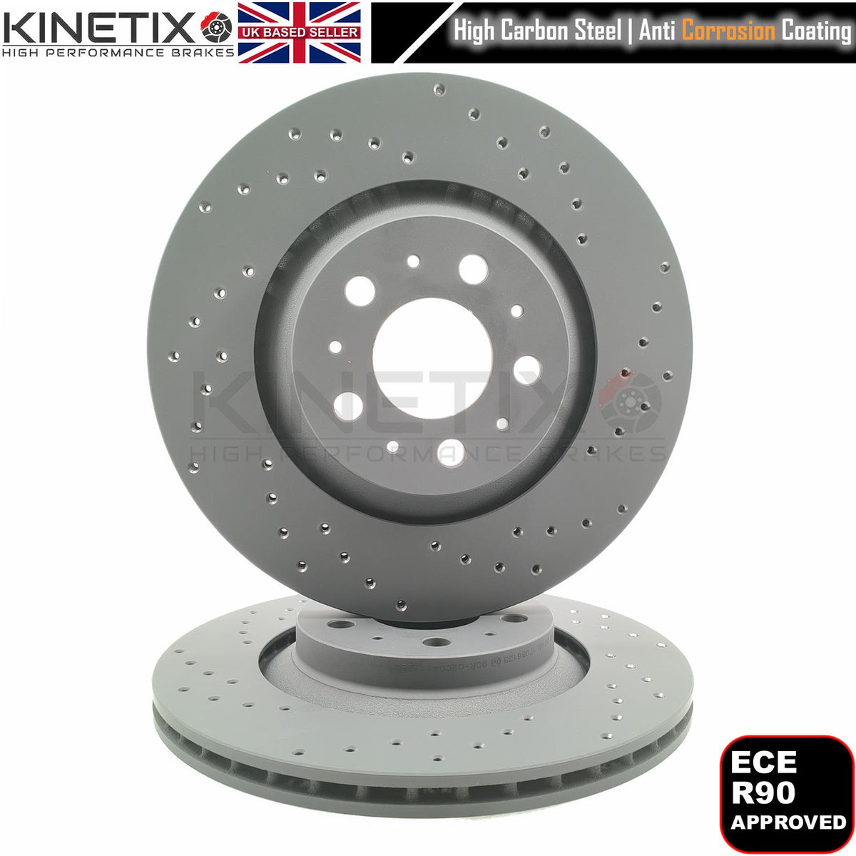 FOR TESLA MODEL Y PERFORMANCE 19-25 REAR BRAKE DISCS PADS 118863699A 335mm