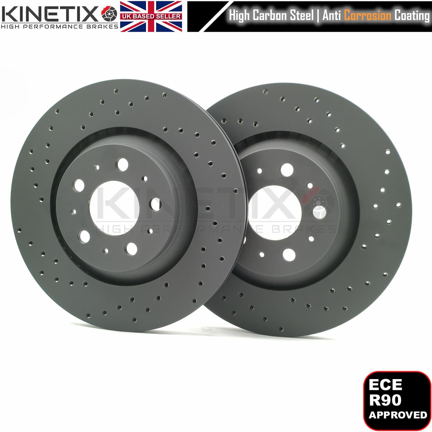 FOR TESLA MODEL Y PERFORMANCE 2019- CROSS DRILLED FRONT REAR BRAKE DISCS 335mm x 22mm 335mm x 25mm 118861101A | 118863699A