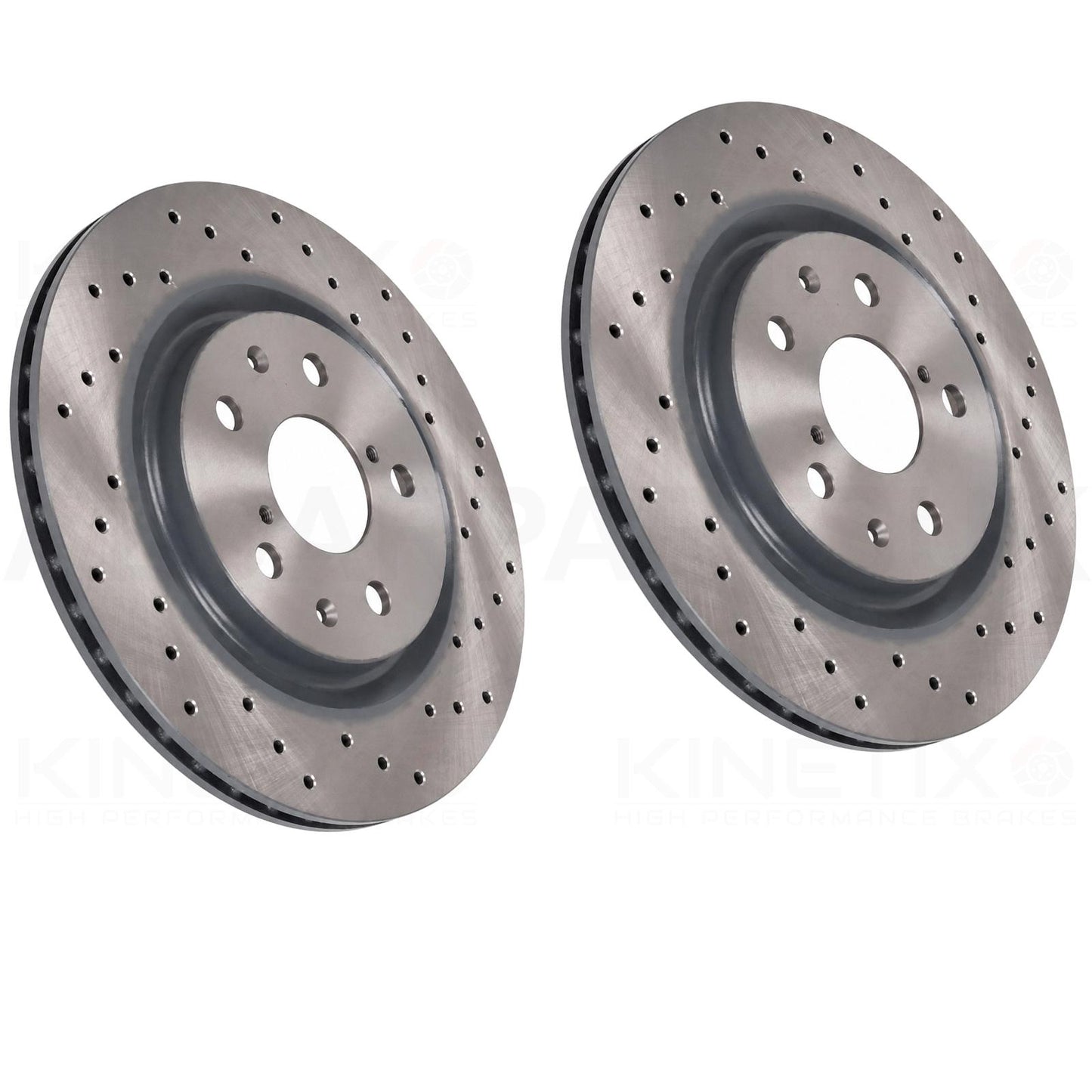 FOR BYD SEAL SEALION 7 CROSS DRILLED REAR BRAKE DISCS PAIR 317mm 1402812300