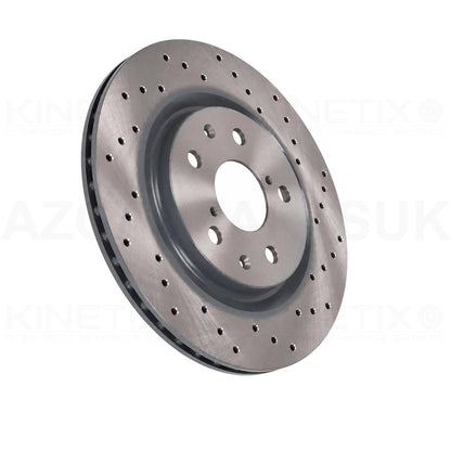 FOR BYD SEAL SEALION 7 CROSS DRILLED REAR BRAKE DISCS PAIR 317mm 1402812300