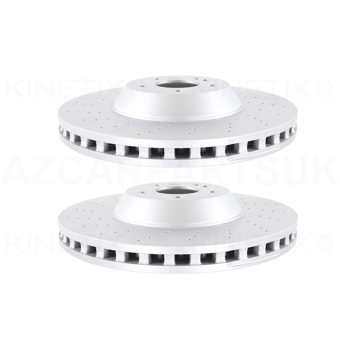 FOR MERCEDES C43 AMG 4-matic+ 2022- DRILLED PERFORATED FRONT BRAKE DISCS PAIR 370mm A2234214200 / 2234214200