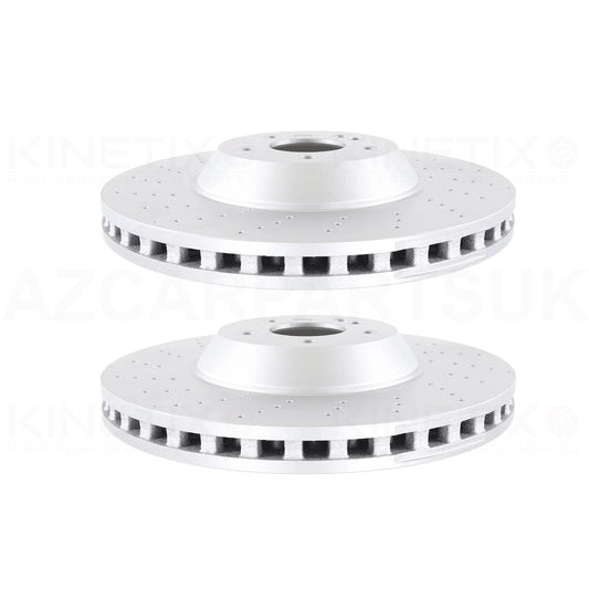 FOR MERCEDES CLE53 AMG 4-matic+ 2024- DRILLED PERFORATED FRONT BRAKE DISCS PAIR 370mm A2234214200 / 2234214200