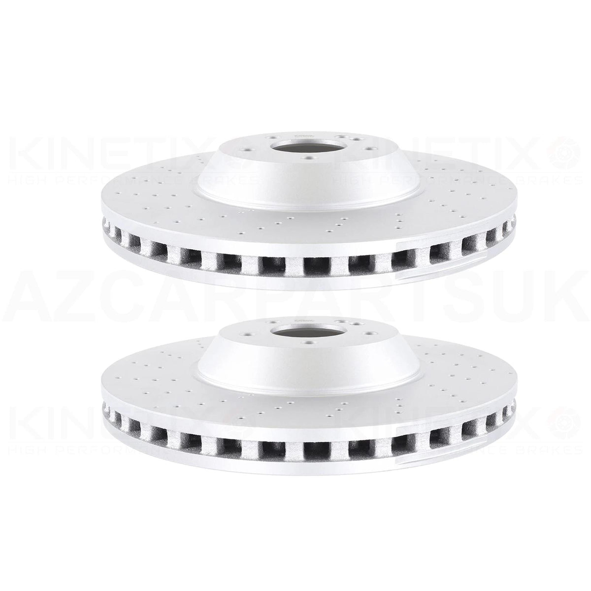 FOR MERCEDES C43 AMG 4-matic+ 2022- DRILLED PERFORATED FRONT BRAKE DISCS PAIR 370mm A2234214200 / 2234214200