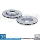 FOR VW CARAVELLE 2.5 TDI REAR OEM QUALITY HIGH CARBON BRAKE DISCS PADS 294mm
