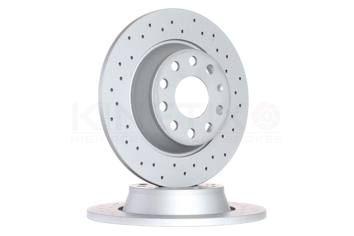 FOR VW GOLF GTI MK5 EDITION 30 CROSS DRILLED FRONT REAR BRAKE DISCS 312mm 282mm