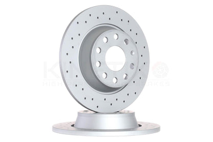 FOR VW GOLF GTI MK5 EDITION 30 CROSS DRILLED FRONT REAR BRAKE DISCS BREMBO PADS