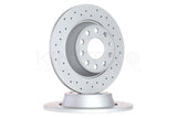 FOR VW GOLF GTI MK6 EDITION 35 CROSS DRILLED FRONT REAR BRAKE DISCS BREMBO PADS