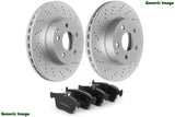 FOR SEAT TARRACO 2.0 TFSI 2021- REAR DRILLED BRAKE DISCS MINTEX PADS 300mm