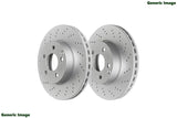FOR AUDI SEAT SKODA VW REAR CROSS DRILLED BRAKE DISCS MINTEX PADS 300mm *SOLID*