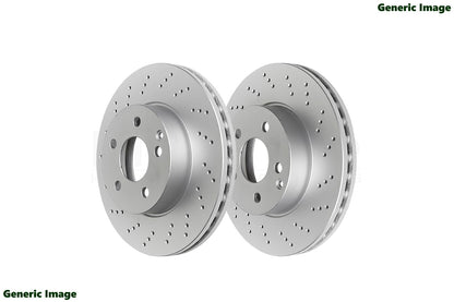 FOR SKODA KODIAQ 1.4 TSI 2016- REAR DRILLED BRAKE DISCS MINTEX PADS 300mm