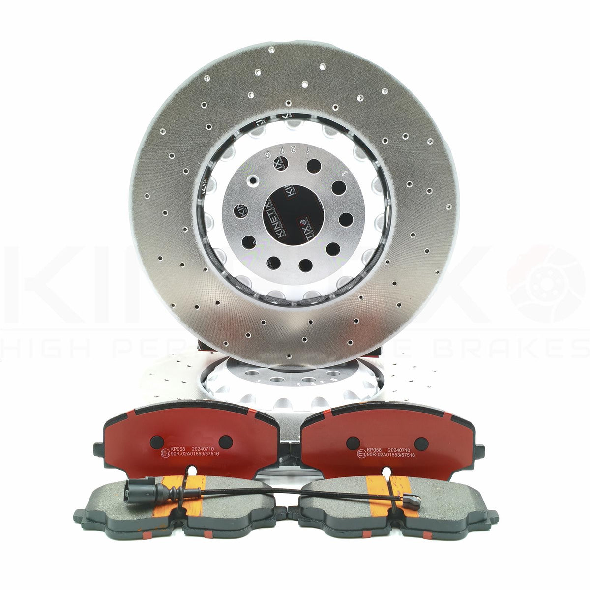 FOR VW GOLF R MK8 FRONT BRAKE DISCS DELPHI PADS SENSOR WIRE 357mm 5WA615301A