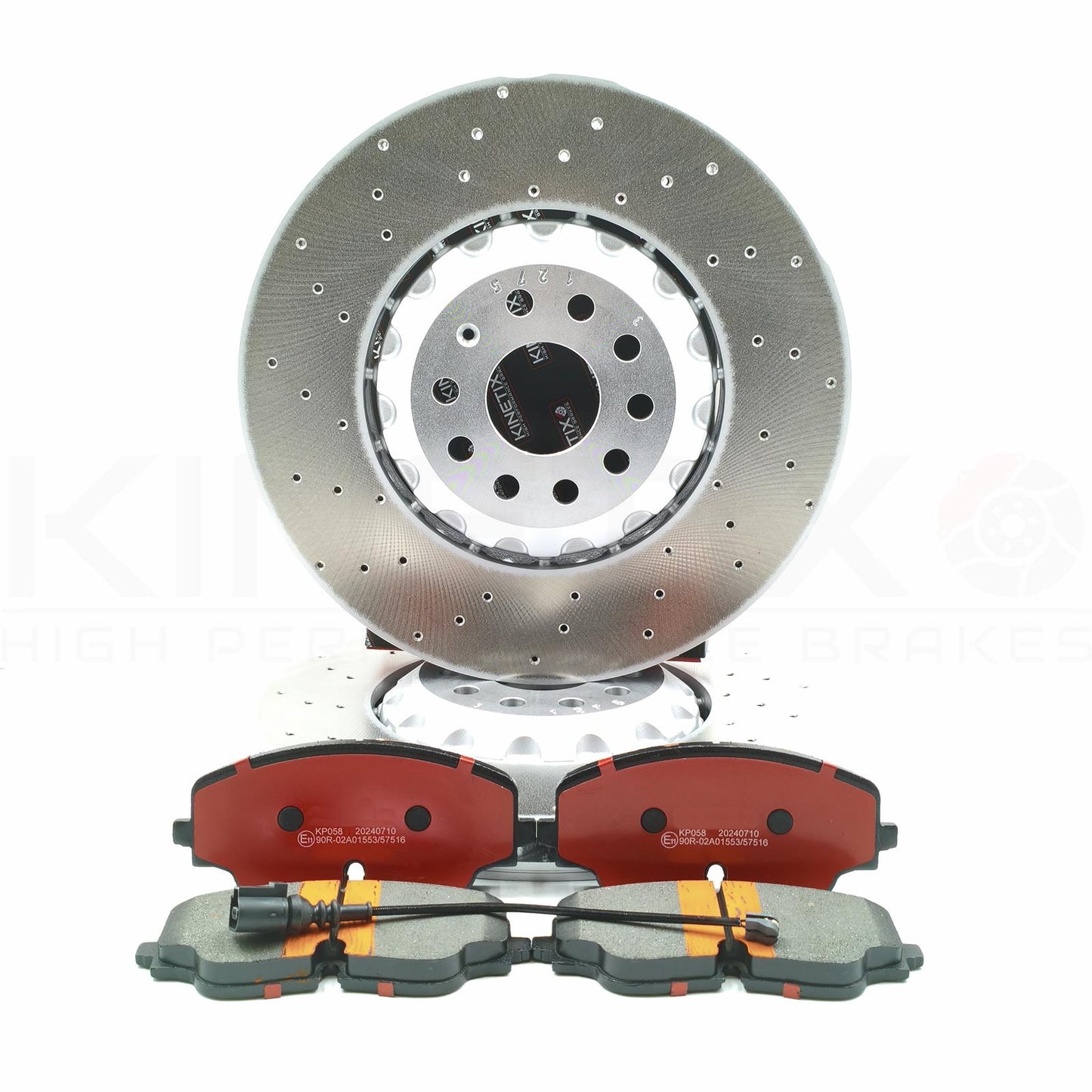 FOR VW GOLF GTI MK8 CLUBSPORT FRONT BRAKE DISCS CERAMIC PADS 357mm 5WA615301A