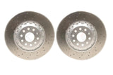 FOR VW ARTEON R 2.0 R DRILLED FRONT REAR BRAKE DISCS PADS SENSOR 357mm 310mm F/R