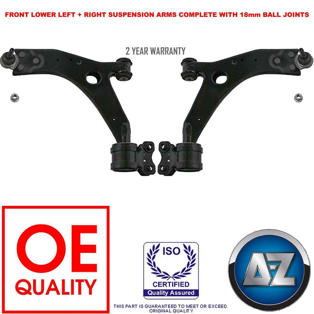 VOLVO S40 V50 05-11 FRONT 2 LOWER SUSPENSION WISHBONE ARMS BALL JOINTS 18MM ONLY