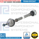 FOR AUDI A3 3.2 V6 VW GOLF R32 MK5 FRONT AXLE RIGHT DRIVE SHAFT DRIVESHAFT (DSG)