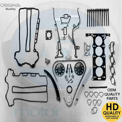 Vauxhall Corsa B C 1.2 Z12XE X12XE Engine Timing chain kit head gasket bolts kit