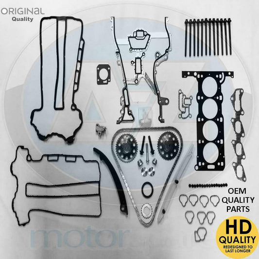 Vauxhall Corsa B C 1.2 Z12XE X12XE Engine Timing chain kit head gasket bolts kit