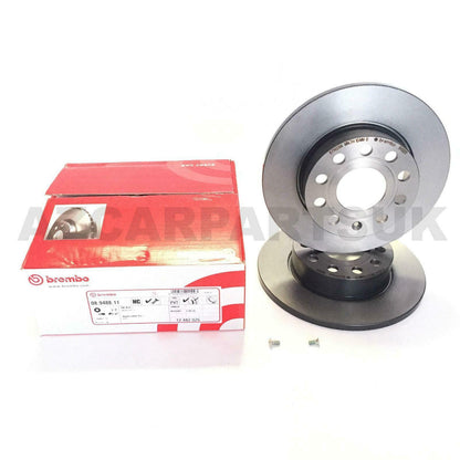 FOR Vw Audi Seat Skoda Rear Coated Painted Original Brembo Brake Discs Pads