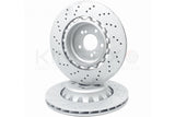 FOR BMW M3 F80 REAR LEFT RIGHT CROSS-DRILLED BRAKE DISCS MINTEX PADS WEAR SENSOR