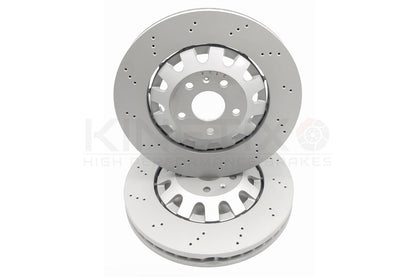 FOR CUPRA ATECA 2.0 TSI 4Drive 2018- DRILLED FRONT REAR BRAKE DISCS 370mm 310mm