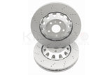 2X FRONT AUDI TTRS 370X32mm FRONT PUNCHED DRILLED BRAKE DISCS 8J0615301K