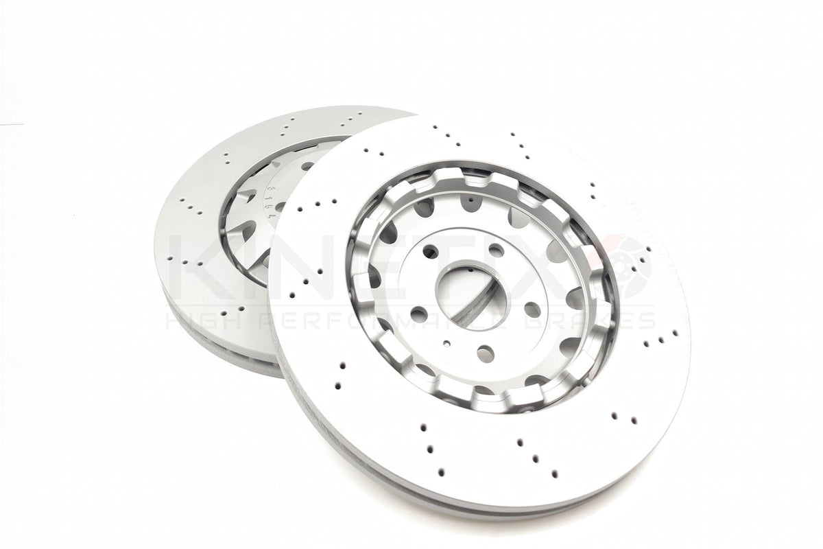 FOR AUDI TTRS CUPRA ATECA LEON FORMENTOR FRONT BRAKE DISCS BREMBO PADS SENSORS