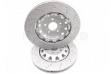 2X FRONT AUDI TTRS 370X32mm FRONT PUNCHED DRILLED BRAKE DISCS 8J0615301K