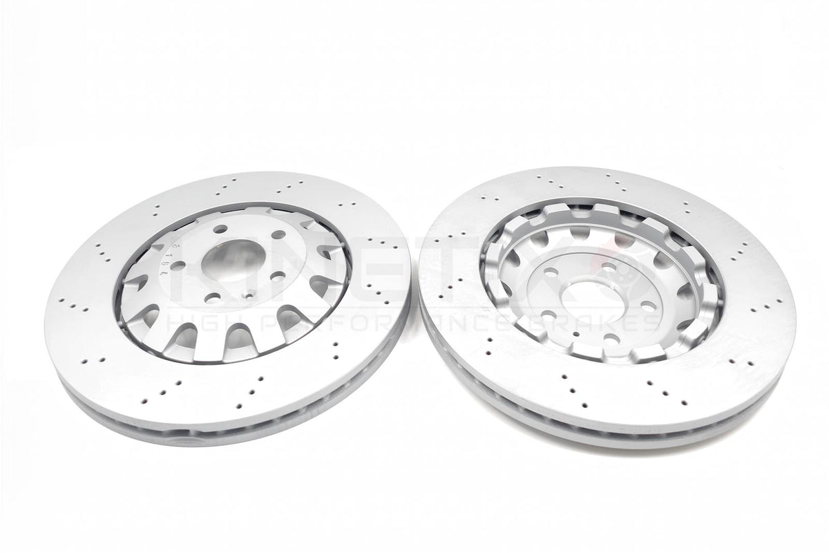 FOR AUDI TTRS CUPRA ATECA LEON FORMENTOR FRONT BRAKE DISCS BREMBO PADS SENSORS
