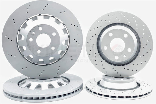 FOR CUPRA ATECA 2.0 TSI 4Drive 2018- DRILLED FRONT REAR BRAKE DISCS 370mm 310mm