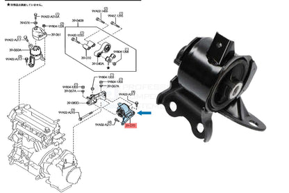 FOR MAZDA 6 (GH) CX-5 (KE) AUTOMATIC TRANSMISSION LEFT ENGINE MOUNTING MOUNT LH
